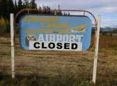 The Grande Cache airport was closed because the town could no longer afford to maintain it.