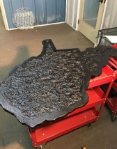 Wall art made form coal and shaped like West Virginia is a Black Gold Crafts specialty. (Photo: Black Gold Coal Crafts)