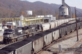Loaded coal cars roll through the Norfolk Southern Rail Yard in Bluefield. (photo: Eric DiNovo)