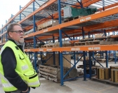 Warehouse Manager Bilbo Bessert talks about the system used to organize items in the warehouse.