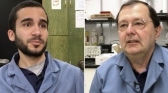 University of Calgary researchers Thiago Valentin de Oliveira and Martin Mintchev.