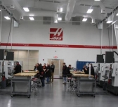 Students at the HAAS eKentucky Advanced Manufacturing Institute in Paintsville use machines to learn during their training.