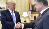 President Trump and Ukrainian President Petro Poroshenko.