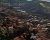 The aftermath of the Brumadinho tailings dam incident.