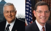 Mike Enzi, left, and John Barrasso.