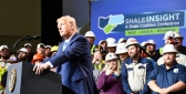 President Trump addresses crown at Shale Insight Conference. (photo: Shannon Venditti)