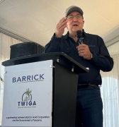 Barrick President and CEO Mark Bristow opens the Barrick Academy.