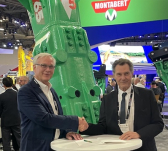 Left: Linder President John Coughlin. Right: Montabert President Maurice Stanich.