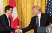 Canadian Prime Minister Justin Trudeau and President Donald Trump.
