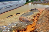 Filtration pond at the Tulsequah Chief mine in a report by the B.C. inspector of mines.