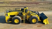 Komatsu's new WE1850 Gen 3 surface wheel loader with proven switched reluctance hybrid drive technology.