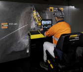IM360+ Advanced Equipment Simulator equipped with a Epiroc Production Drill Conversion Kit®