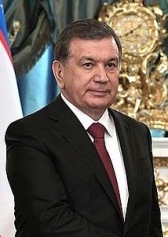 Uzbekistan President Shavkat Mirziyoyev.