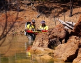 The project has involved surveys to determine whether water-filled pits can be repopulated with more native fish.