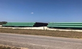 Pipe for the Permian Highway natural gas pipeline.