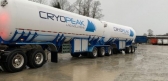 Cryopeak’s new 20,700-gallon B-train LNG hauling unit entering service in Canada.